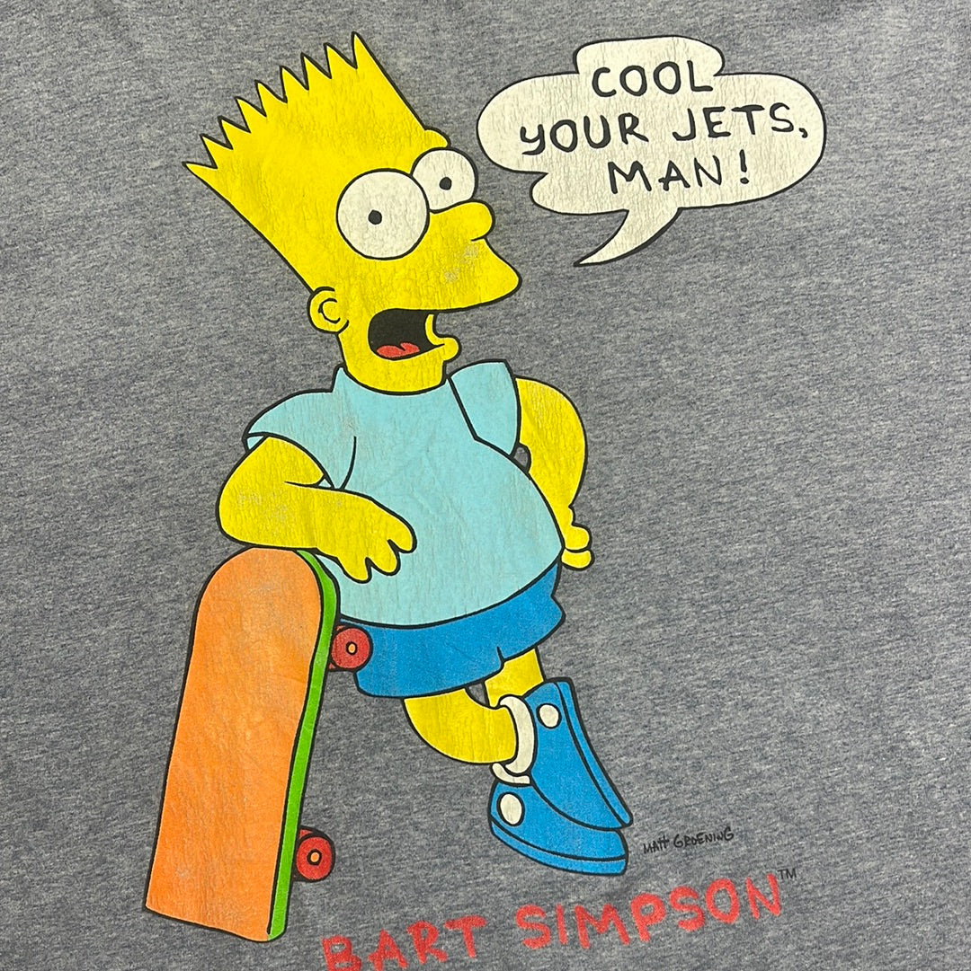 Bart Simpson Cool Your Jets Vintage 1990 Single Stitch SSI Movie Promo –  thefuzzyfelt